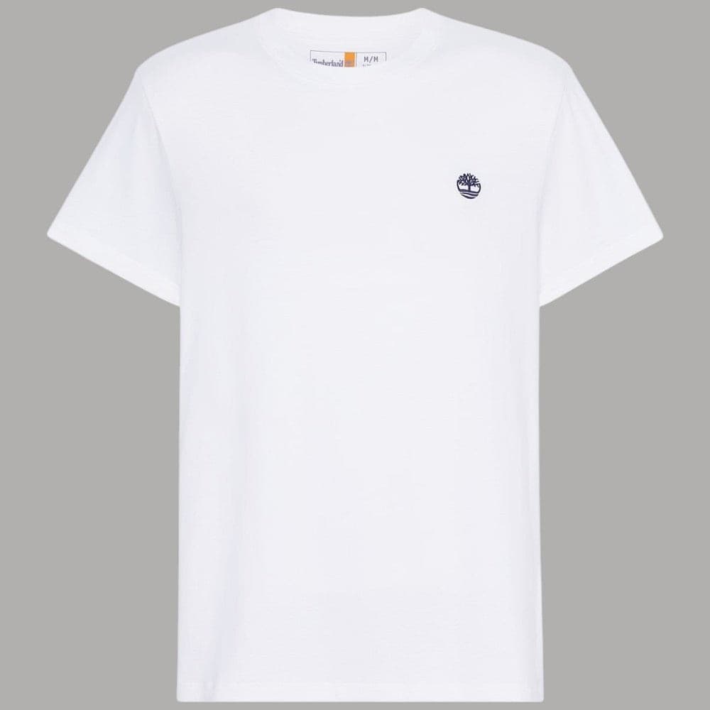 T-shirt Timberland Uomo Cotone Slim con Logo Ricamato - 8