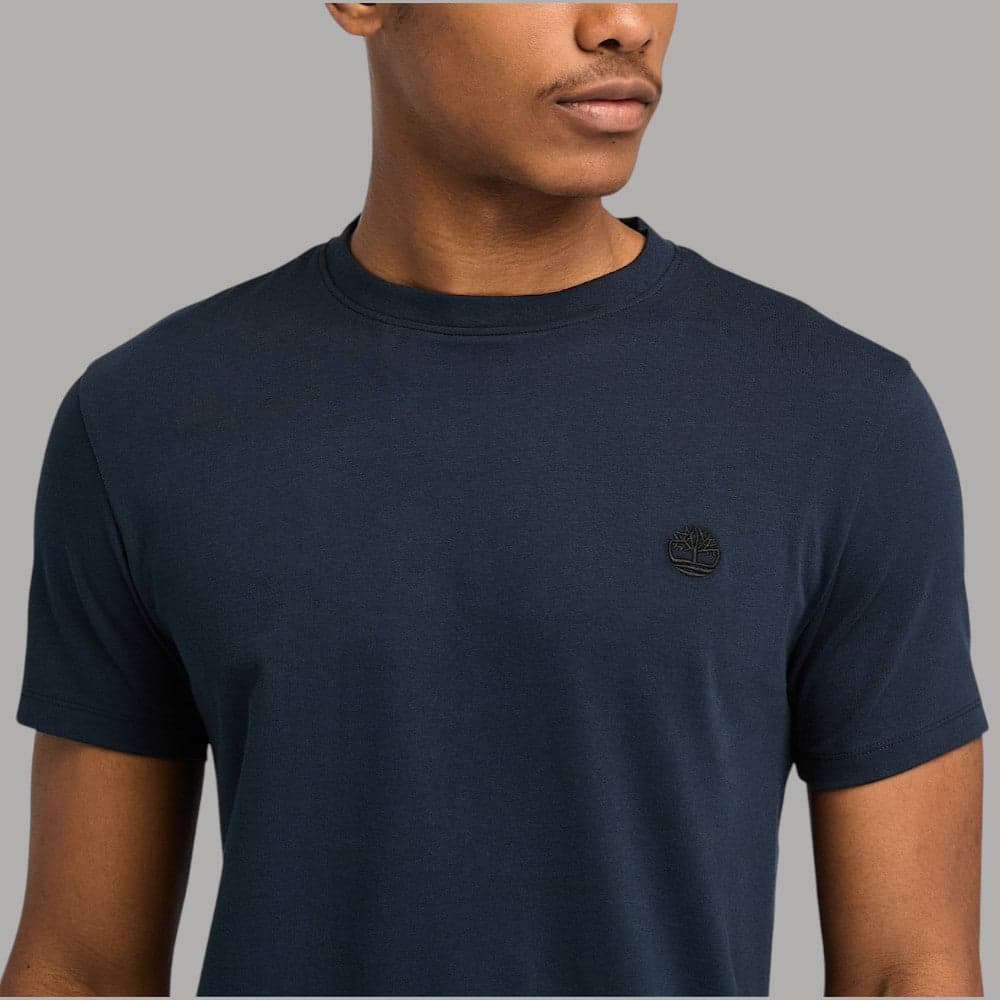 T-shirt Timberland Uomo Cotone Slim con Logo Ricamato - 10