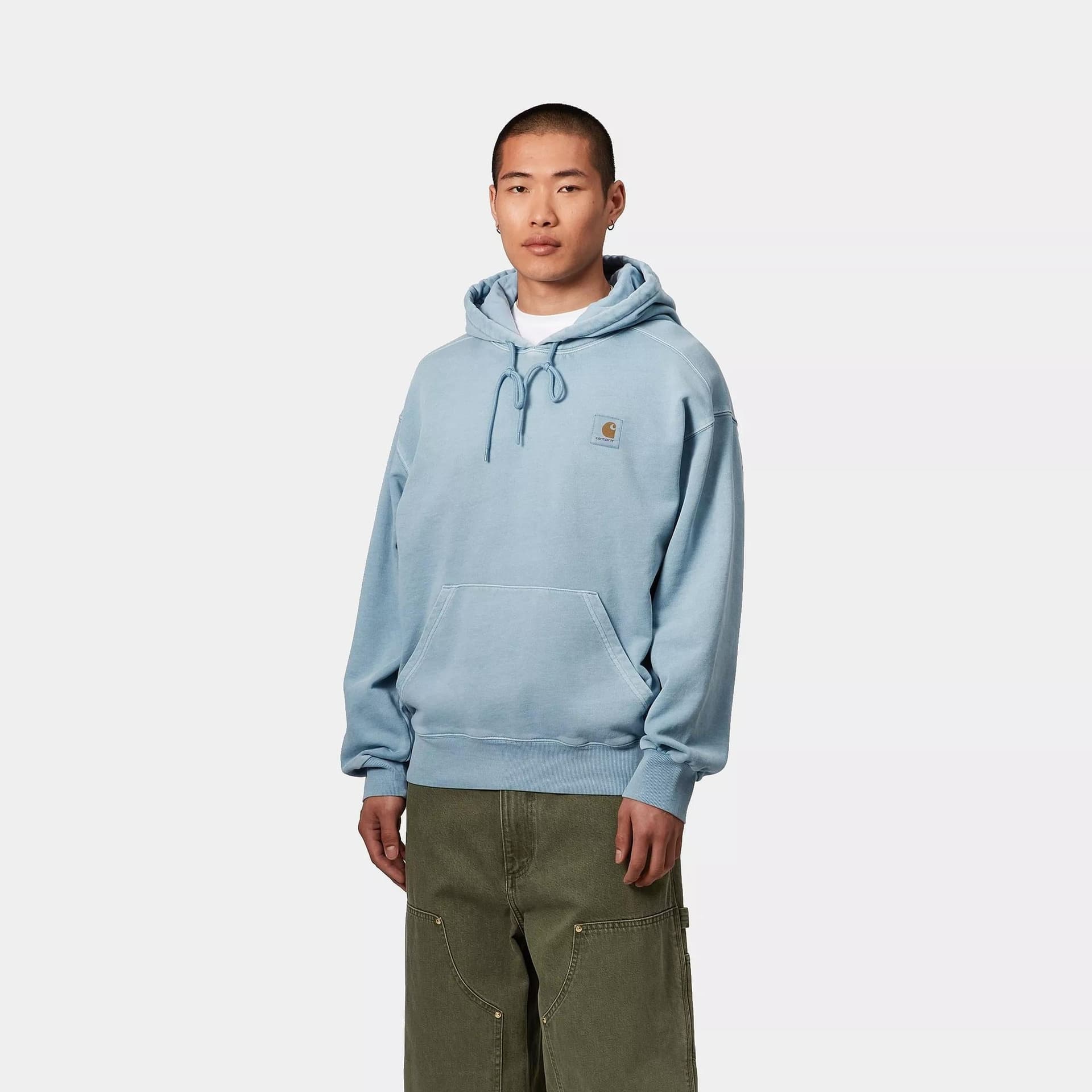 Felpa Carhartt Hooded Nelson clay blue dyed - 3