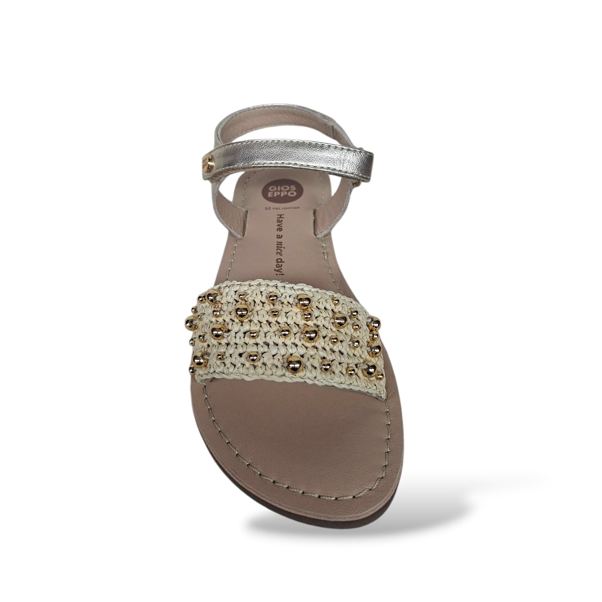 Sandali Bambina GIOSEPPO CHEMELIL 78942 – Oro in Pelle | Velcro per un Look Prezioso e Luminoso - 4