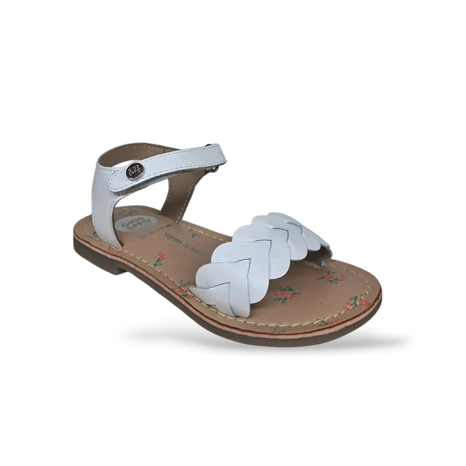 Sandali Ragazza GIOSEPPO PASMAN 78928 – Bianco in Pelle | Velcro per un Look Fresco e Versatile - 2