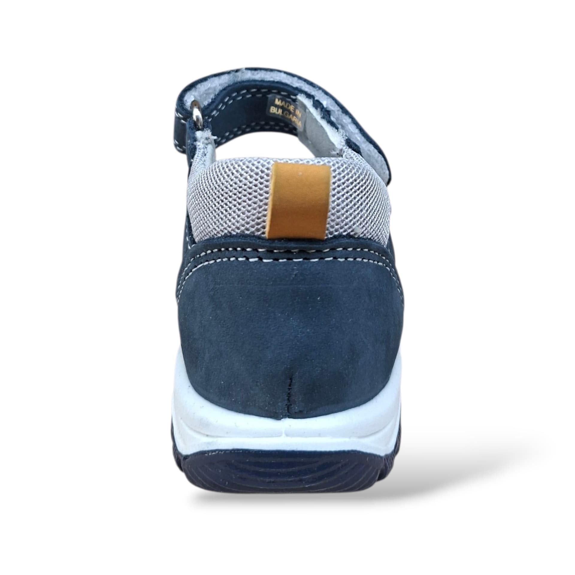 Sandali Tallonati Primi Passi Balocchi Ciciban Bart 368225 Blue-Grigio-Giallo – Pelle Velcro - 3