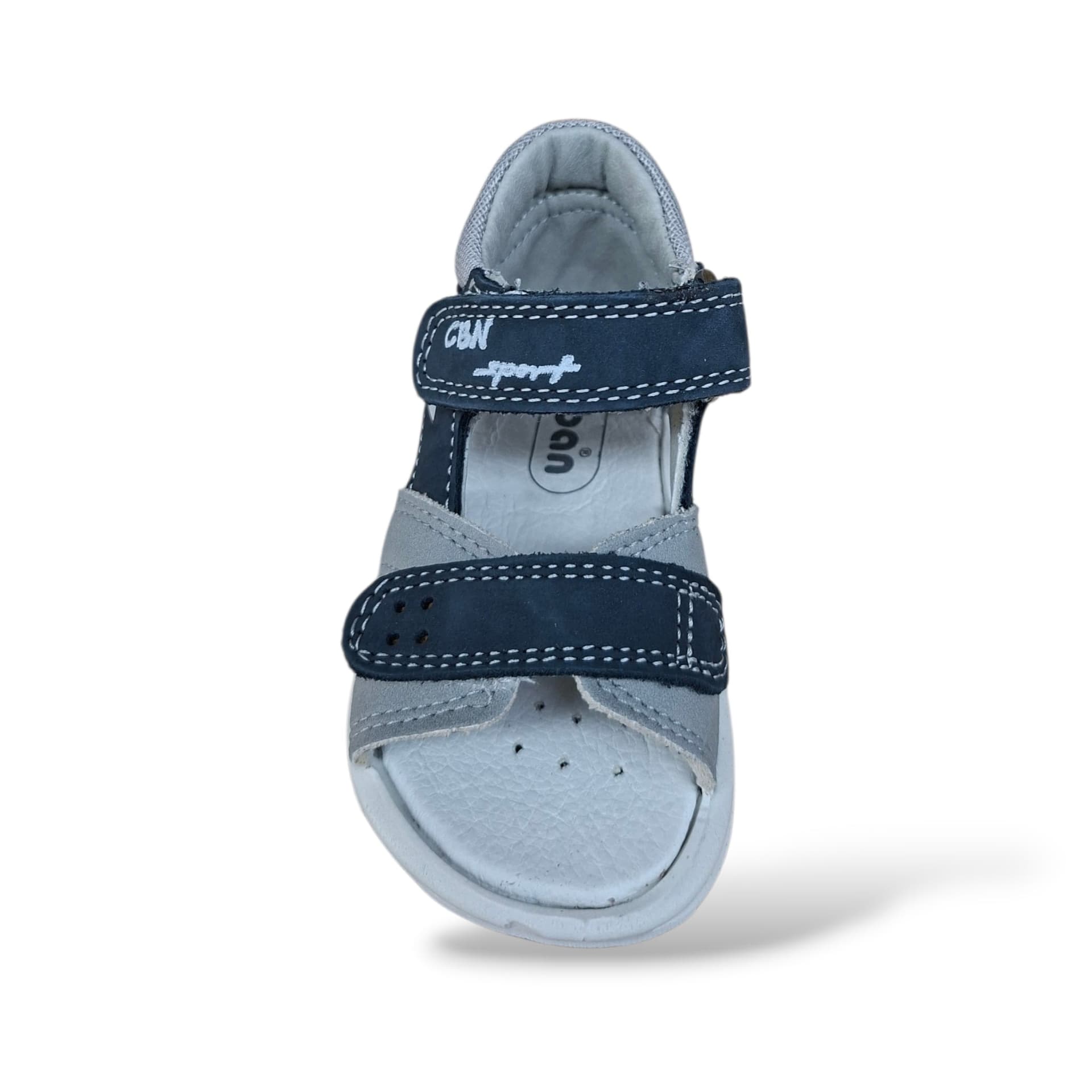 Sandali Tallonati Primi Passi Balocchi Ciciban Bart 368225 Blue-Grigio-Giallo – Pelle Velcro - 4