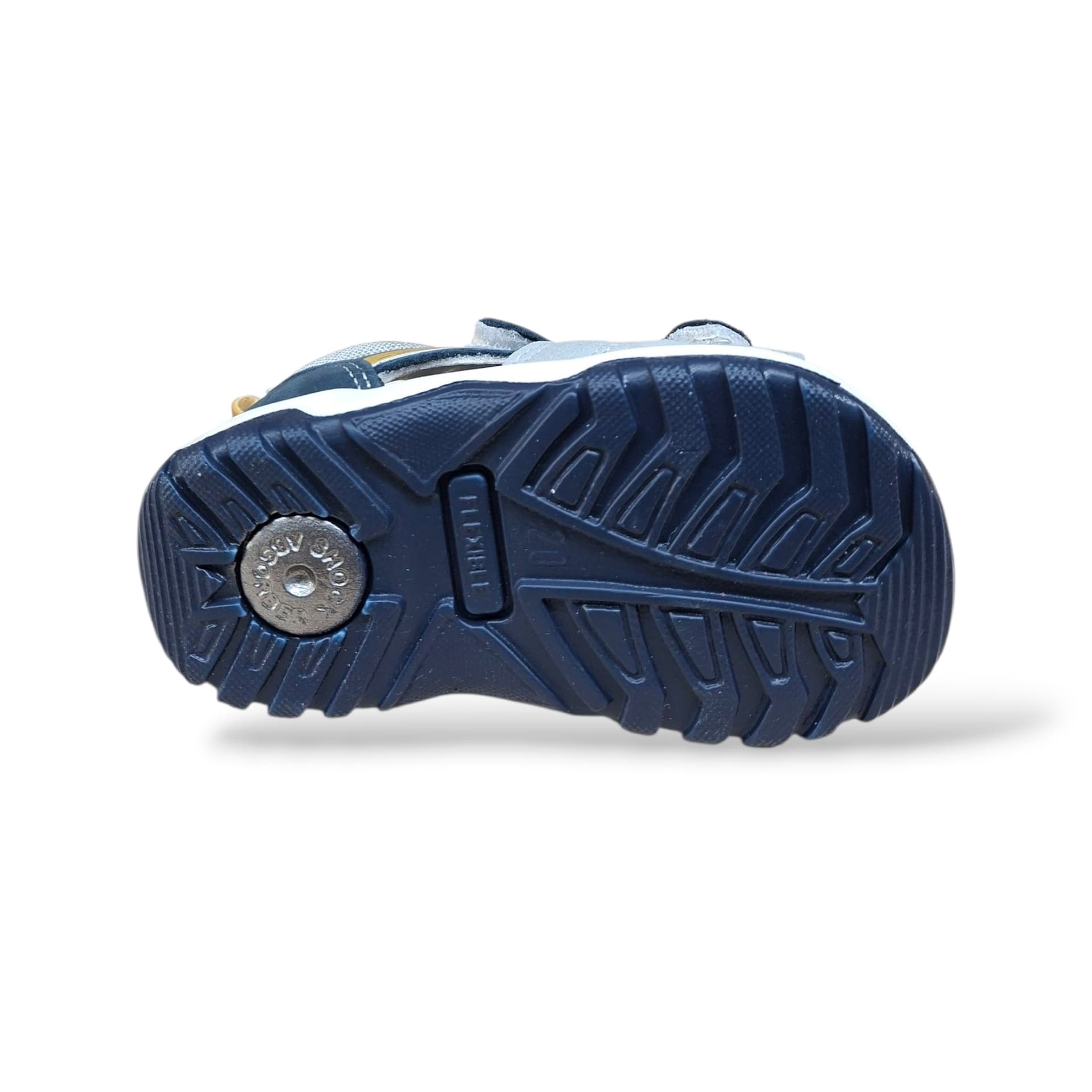 Sandali Tallonati Primi Passi Balocchi Ciciban Bart 368225 Blue-Grigio-Giallo – Pelle Velcro - 5