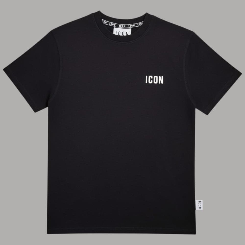ICON T-shirt in Cotone con Logo Ricamato - Stile Unico - 1