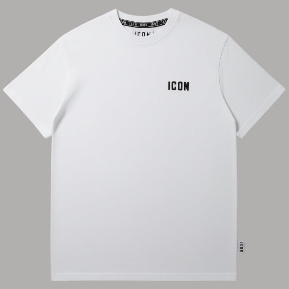 ICON T-shirt in Cotone con Logo Ricamato - Stile Unico - 3