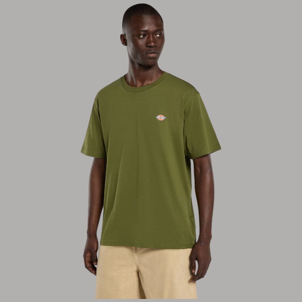 T-shirt Dickies Mapleton Cotone verde Logo Iconico Regular Fit - 6