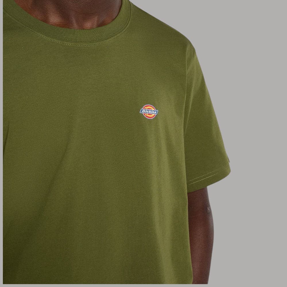 T-shirt Dickies Mapleton Cotone verde Logo Iconico Regular Fit - 4