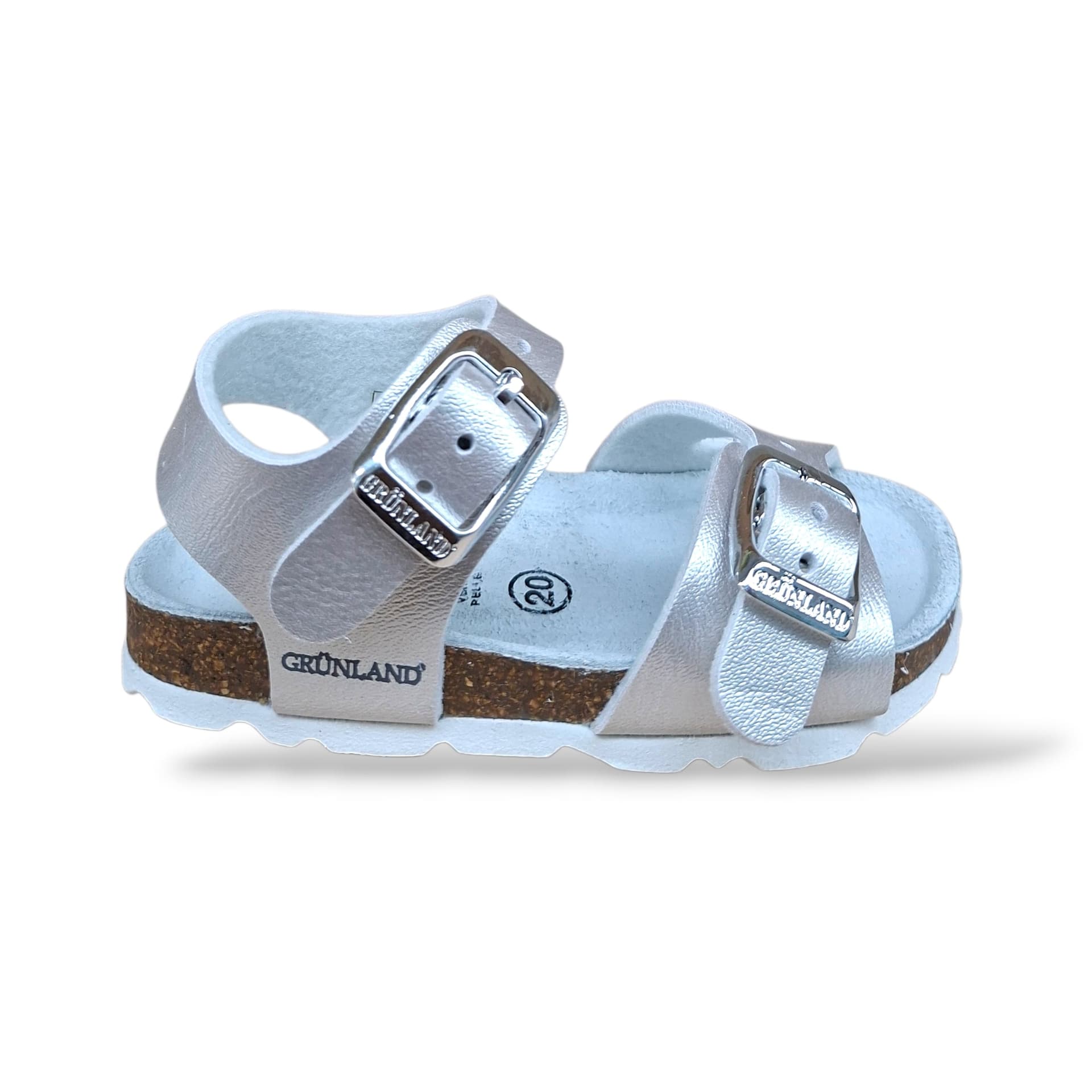Sandalo Bio Sughero Bambine Grunland Junior Aria Perla – Primi Passi Fibia EVA - 6