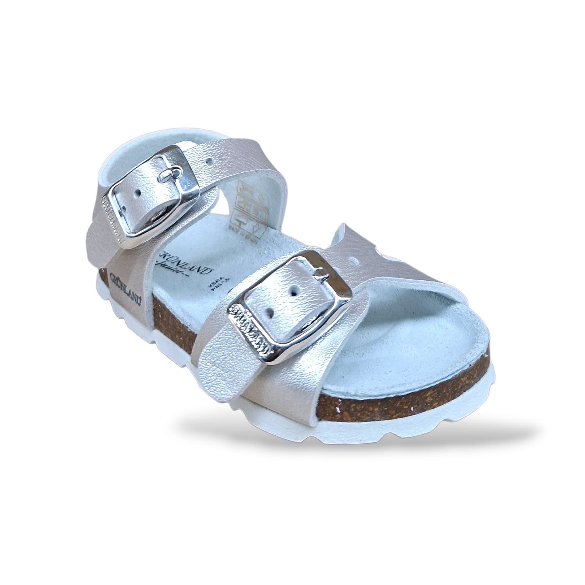 Sandalo Bio Sughero Bambine Grunland Junior Aria Perla – Primi Passi Fibia EVA - 2