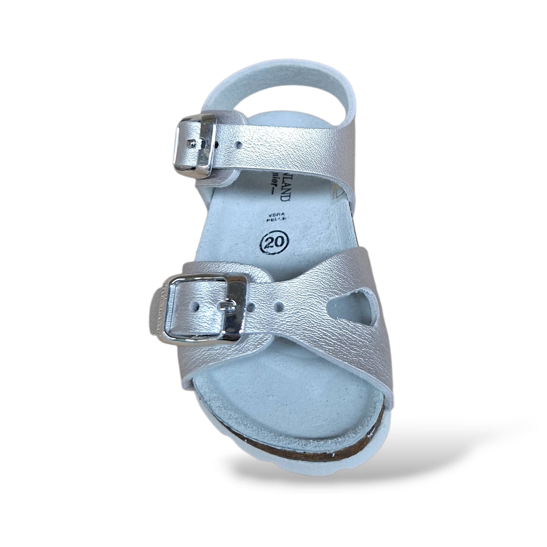 Sandalo Bio Sughero Bambine Grunland Junior Aria Perla – Primi Passi Fibia EVA - 4