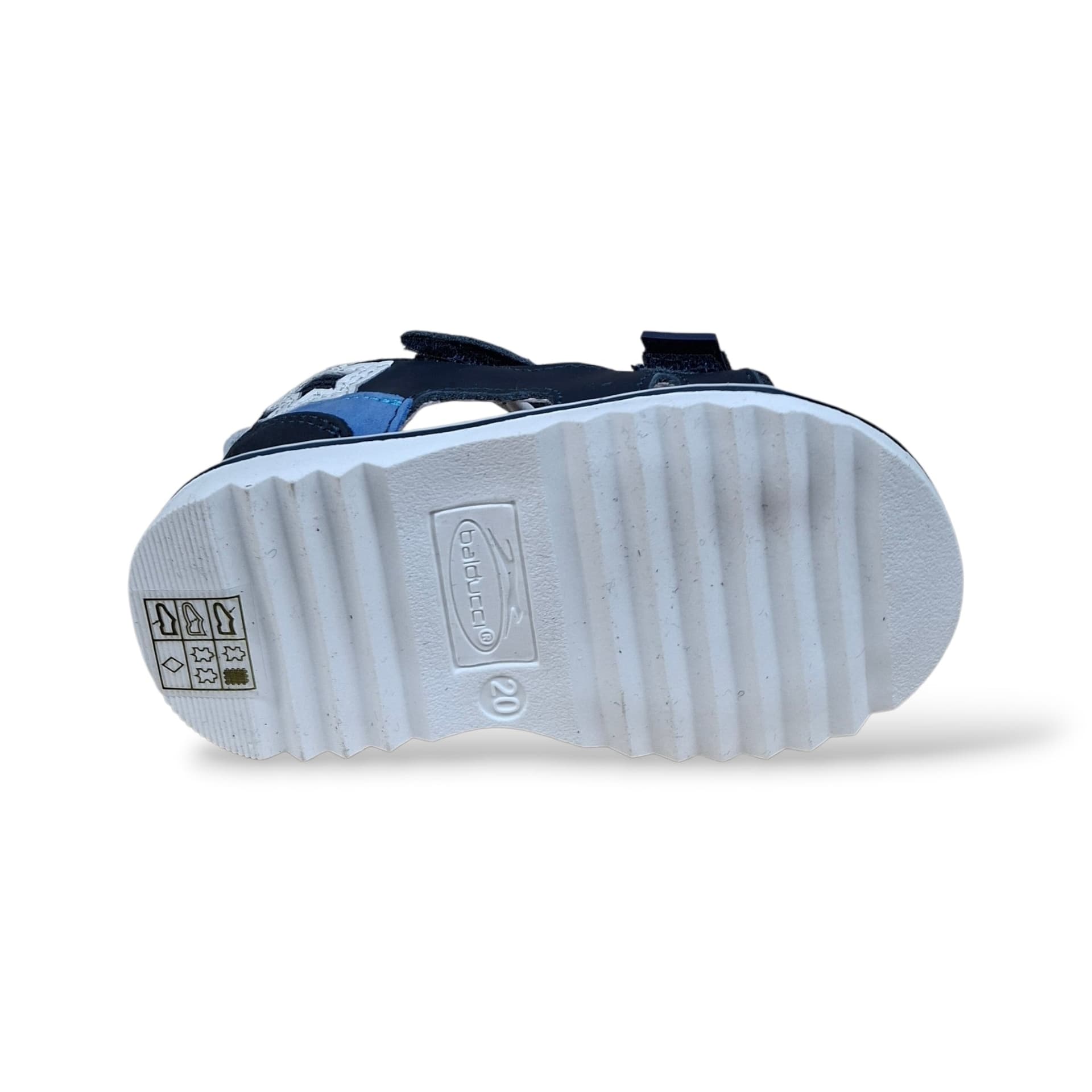 Sandali Tallonati Primi Passi Balducci Cita 7368 Blue-Bianco – Pelle con Velcro - 5