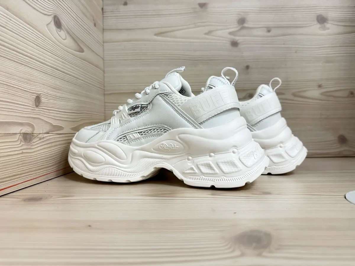 Buffalo Sneakers donna YUNO VEGAN nappa mesh white - 2