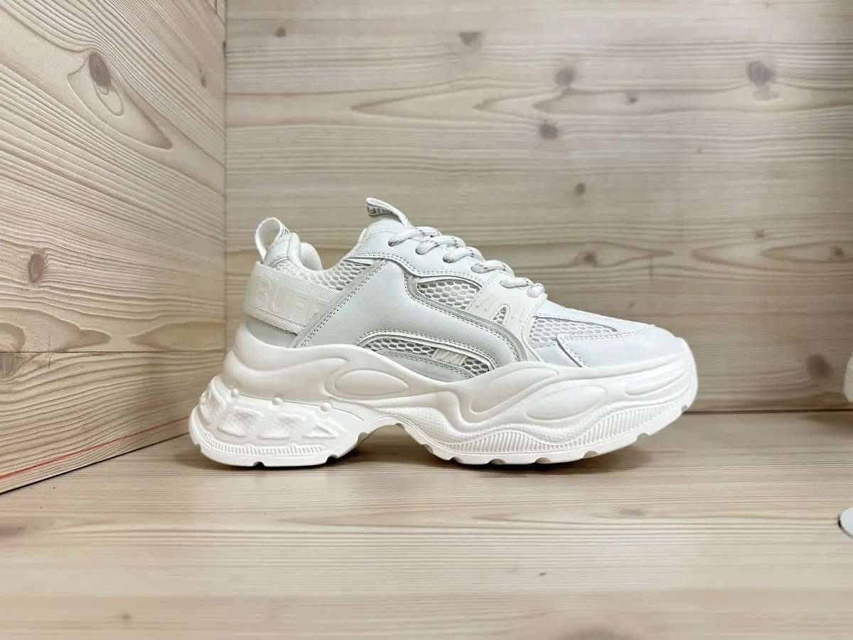 Buffalo Sneakers donna YUNO VEGAN nappa mesh white - 6