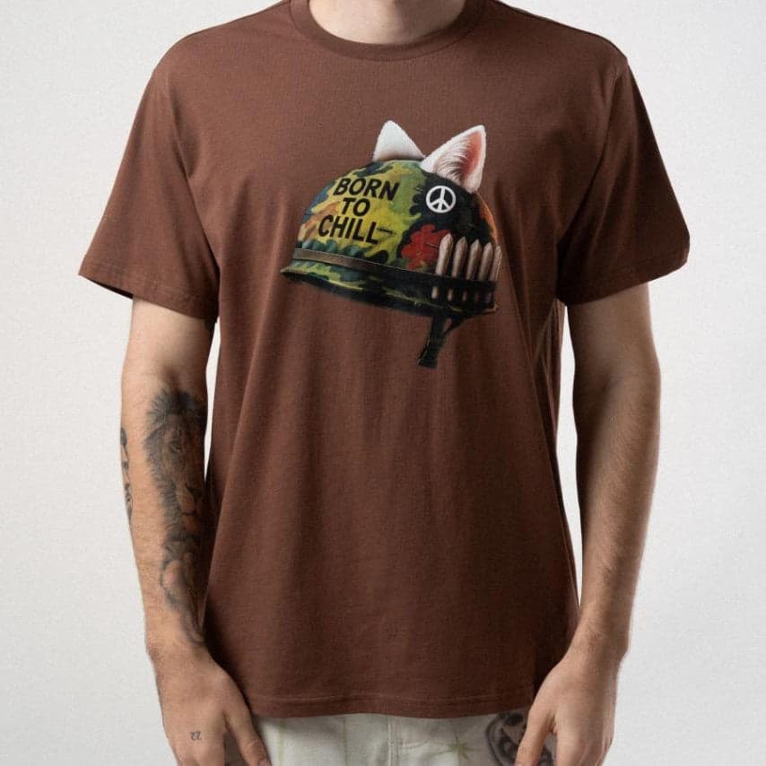 T-shirt Rip n Dip Born To Chill Brown - 3