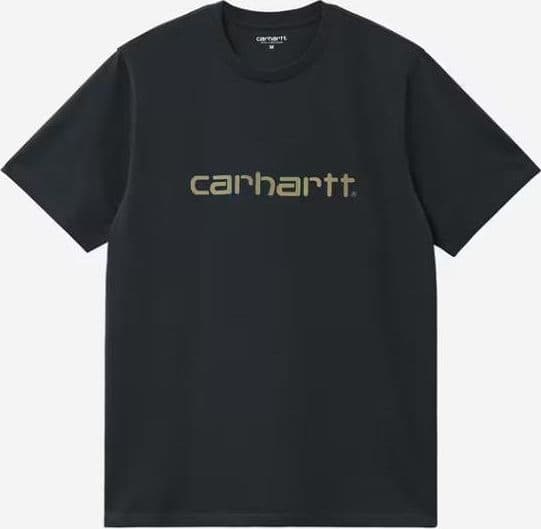T Shirt Carhartt Script Navy - 4