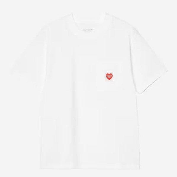 T shirt Carhartt W Heart PKT White