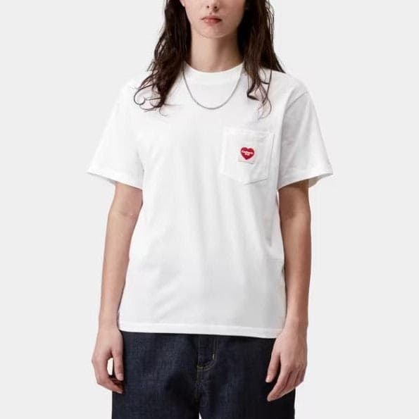 T shirt Carhartt W Heart PKT White - 2