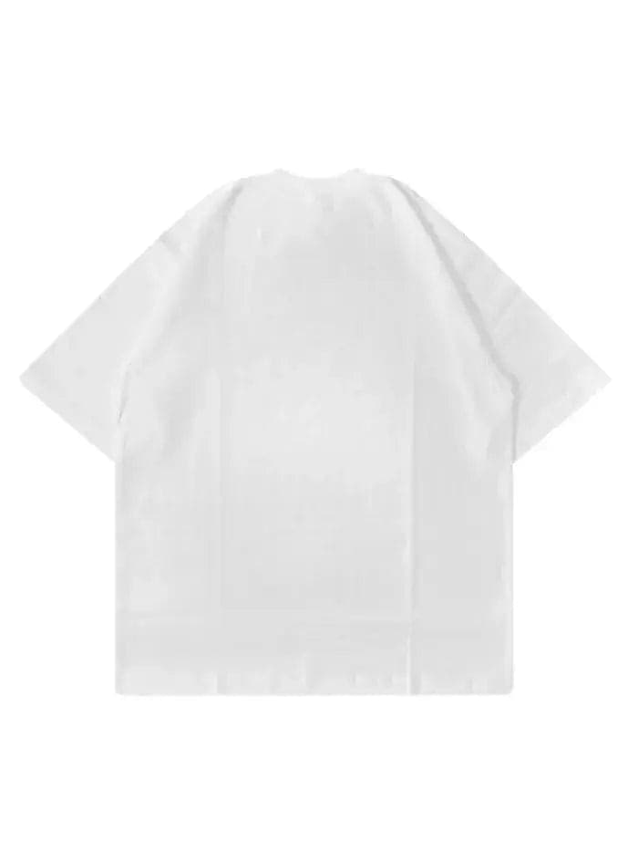 T-Shirt Bad Chose Bianca 200gr Oversize Cotone Made in Italy - 3