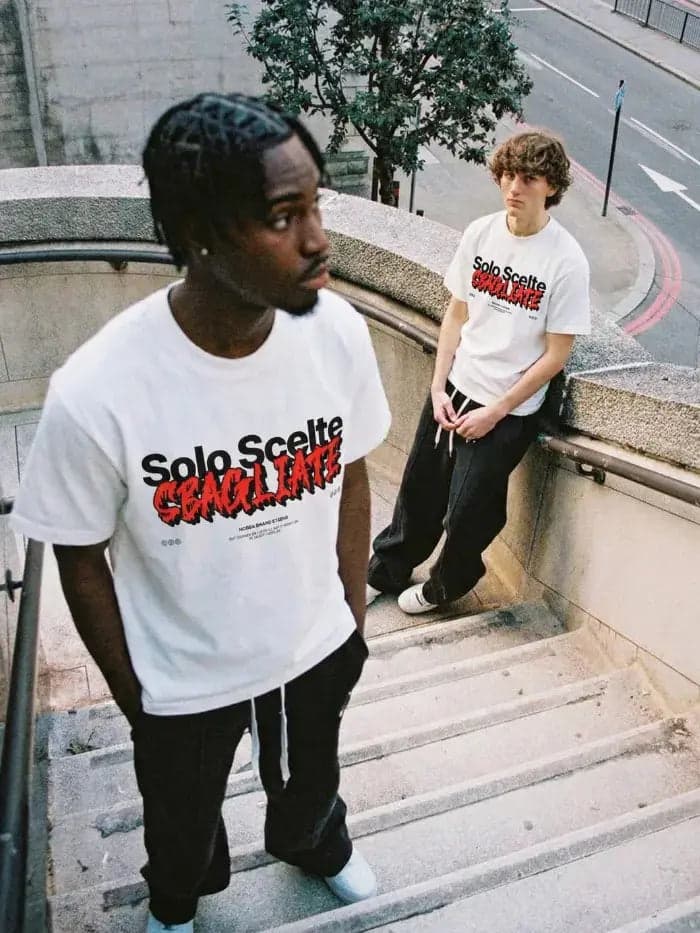 T-Shirt Bad Chose Bianca 200gr Oversize Cotone Made in Italy - 4
