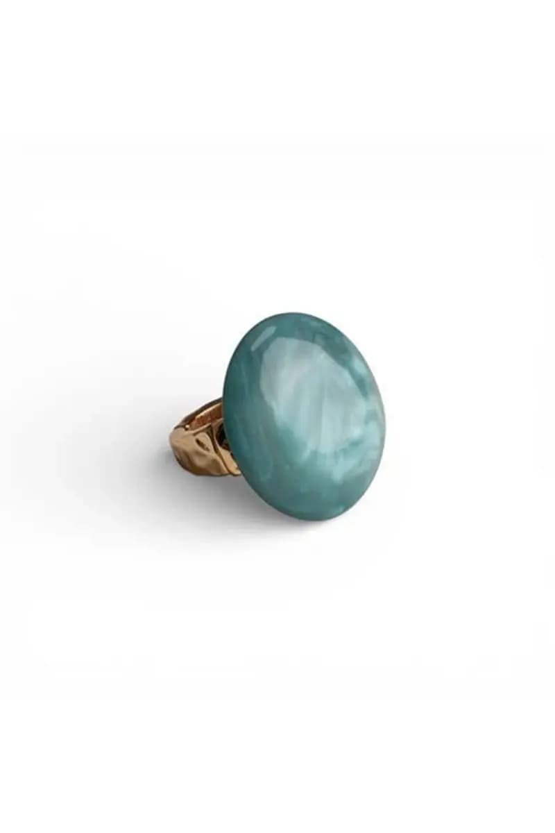 Anello elastico con pietra tonda in acrilico | MYA ACCESSORIES - 2