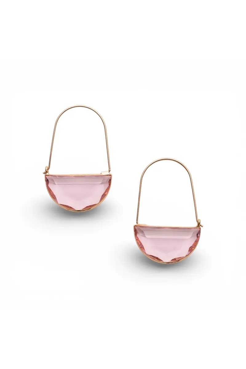 Orecchini pendenti con pietra in vetro | MYA ACCESSORIES - 2