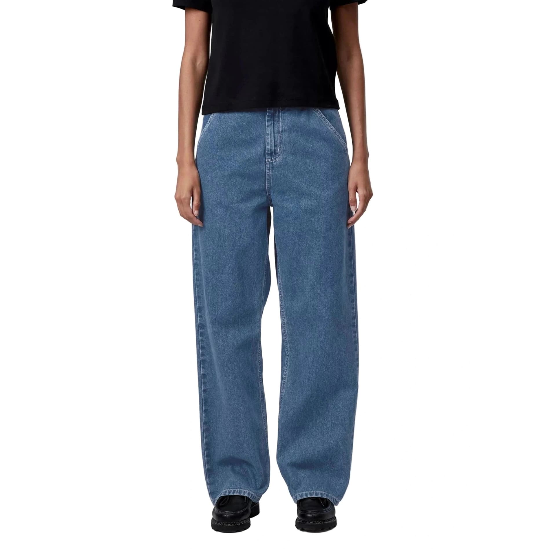 Jeans Carhartt W Simple Pant blue stone washed - 3