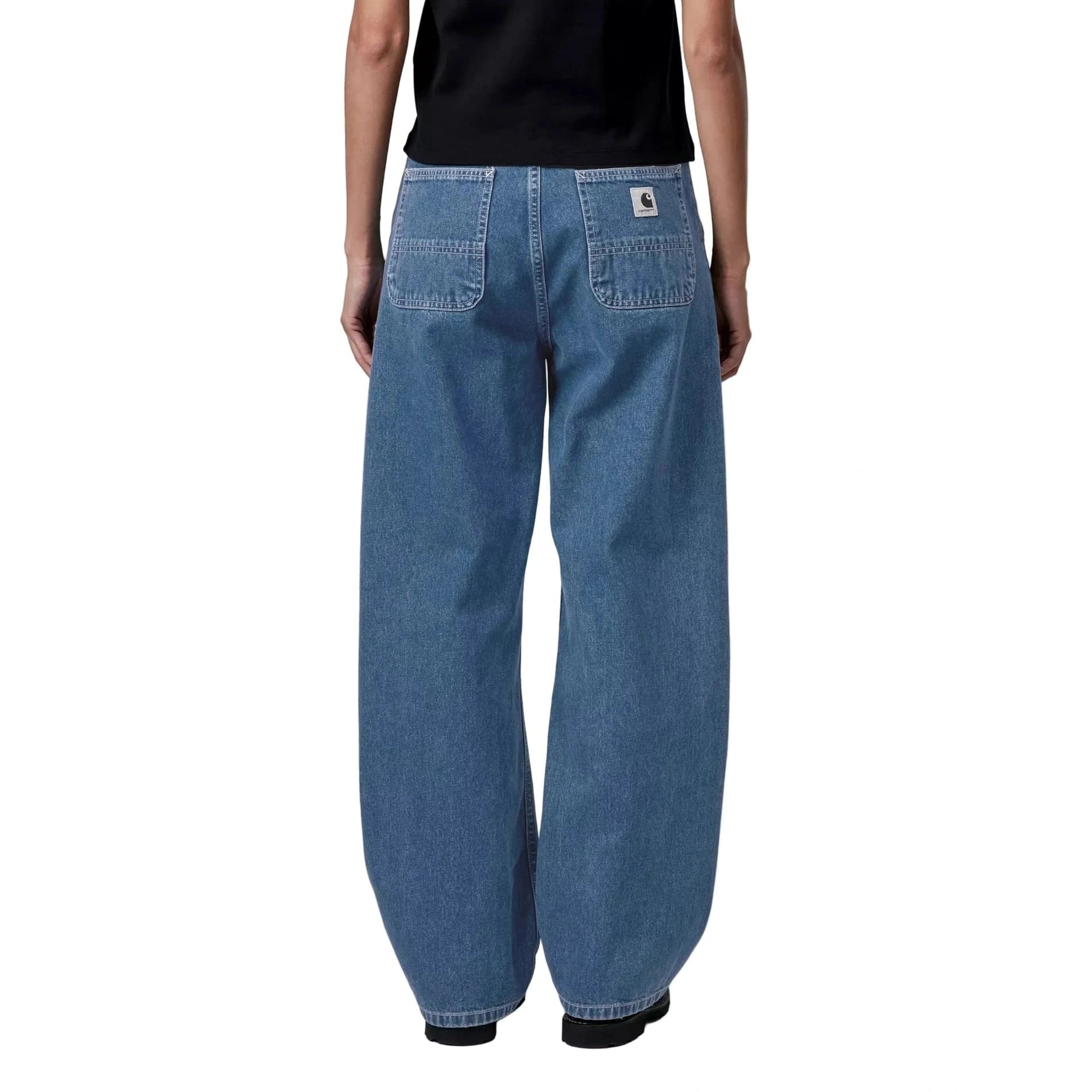 Jeans Carhartt W Simple Pant blue stone washed - 4