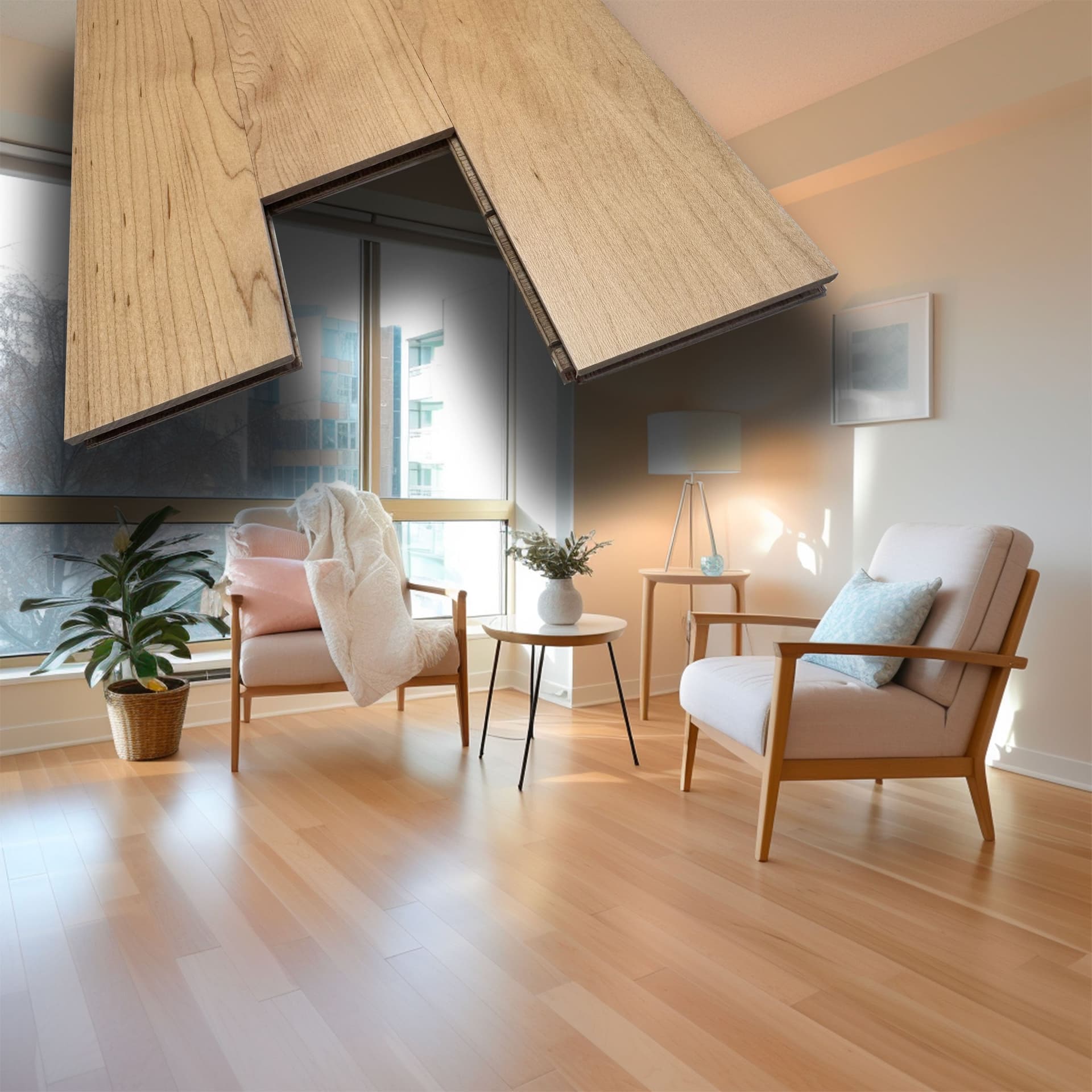 €19,90mq * STOCK GARBELOTTO * Lotto da 12mq di Parquet LISTONE prefinito in legno ACERO vern. 14X90X500/800 (4mm nobile) - 2