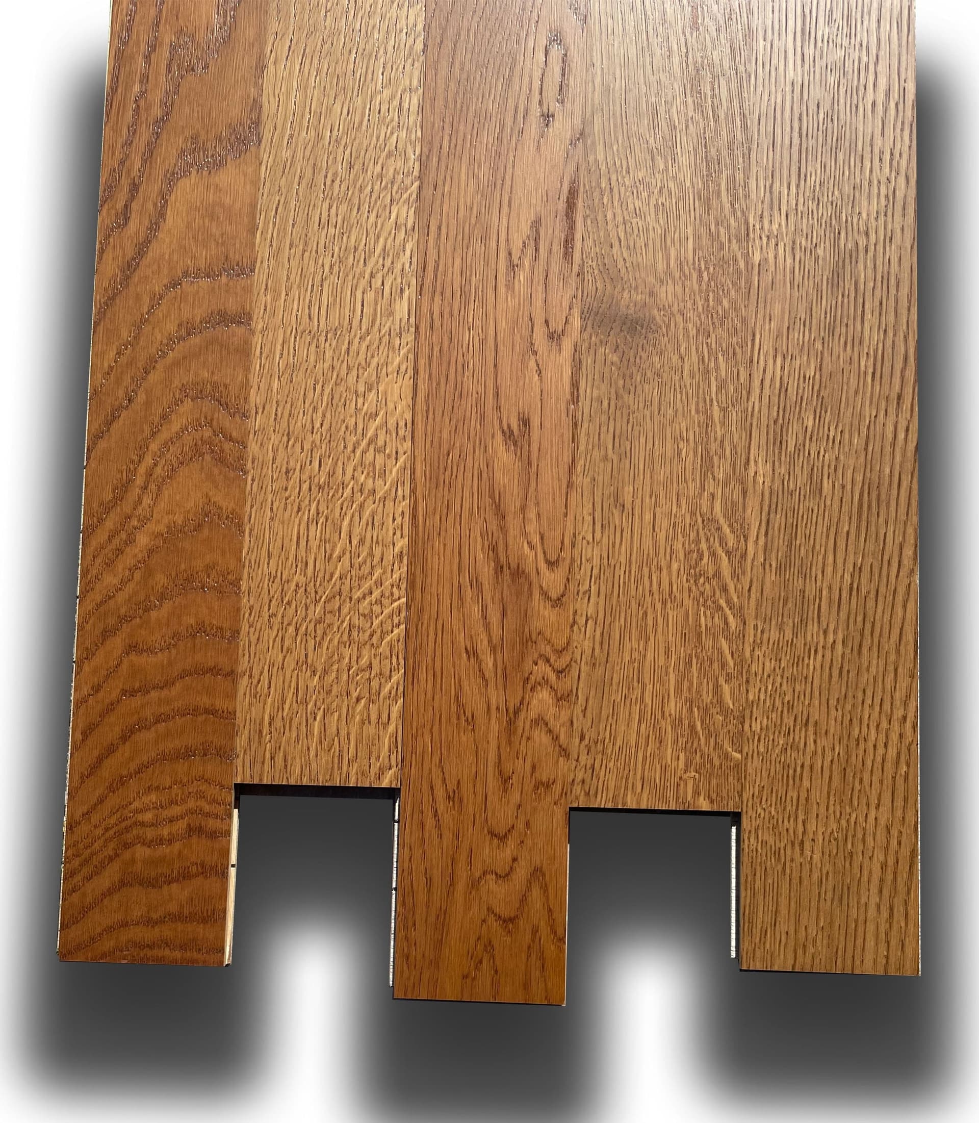 €21,99mq * STOCK GARBELOTTO * Lotto da 14mq di Maxilistone prefinito in legno vern. ROVERE CUOIO 9x120x700/1000 (3mm nobile) - 2