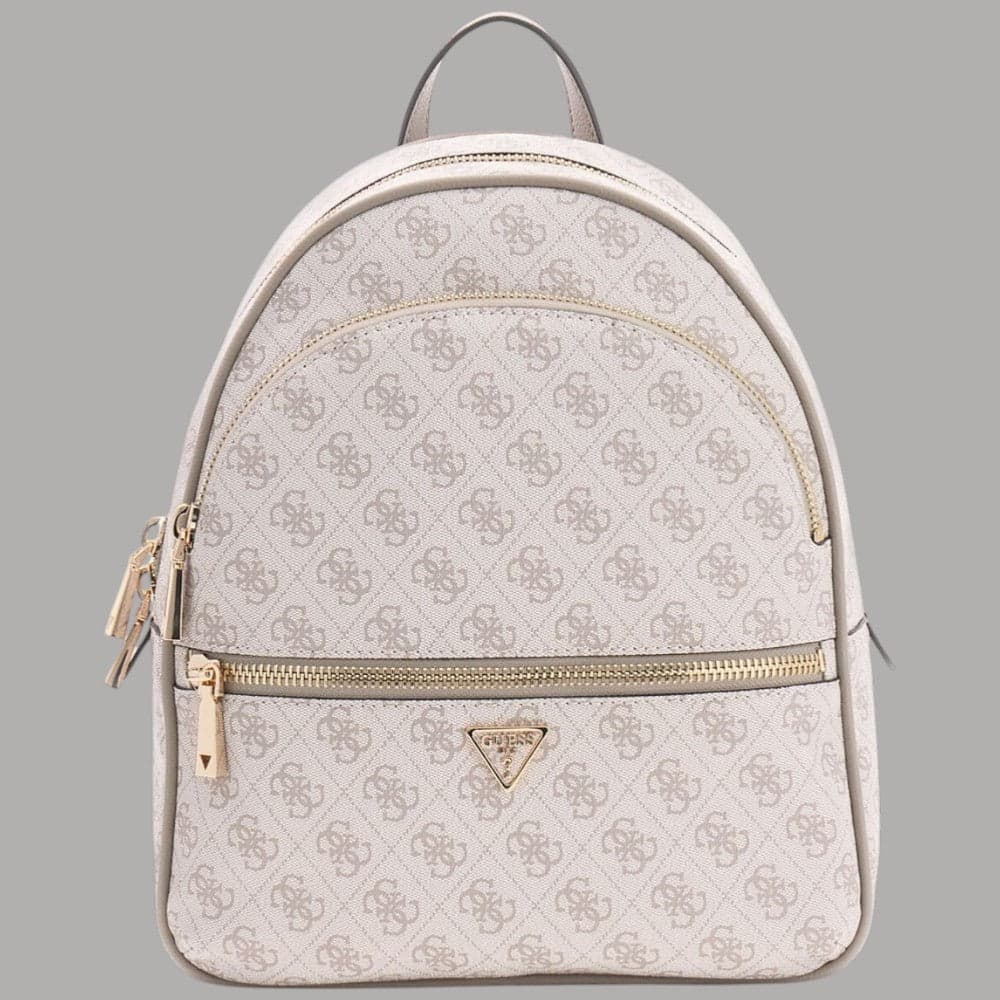 Guess Zaino Donna Manhattan Logo 4G Ecopelle Metalleria Oro - 6
