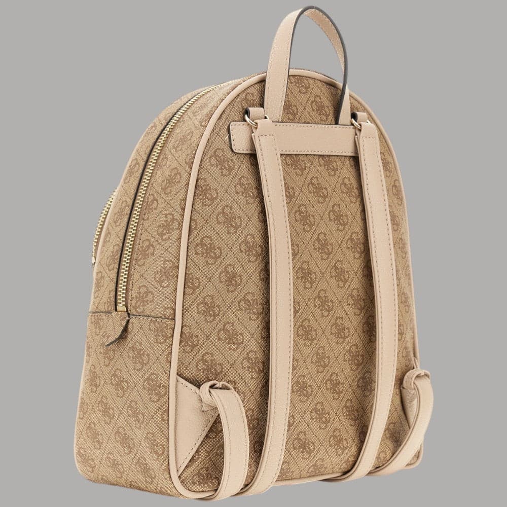 Guess Zaino Donna Manhattan Logo 4G Ecopelle Metalleria Oro - 4