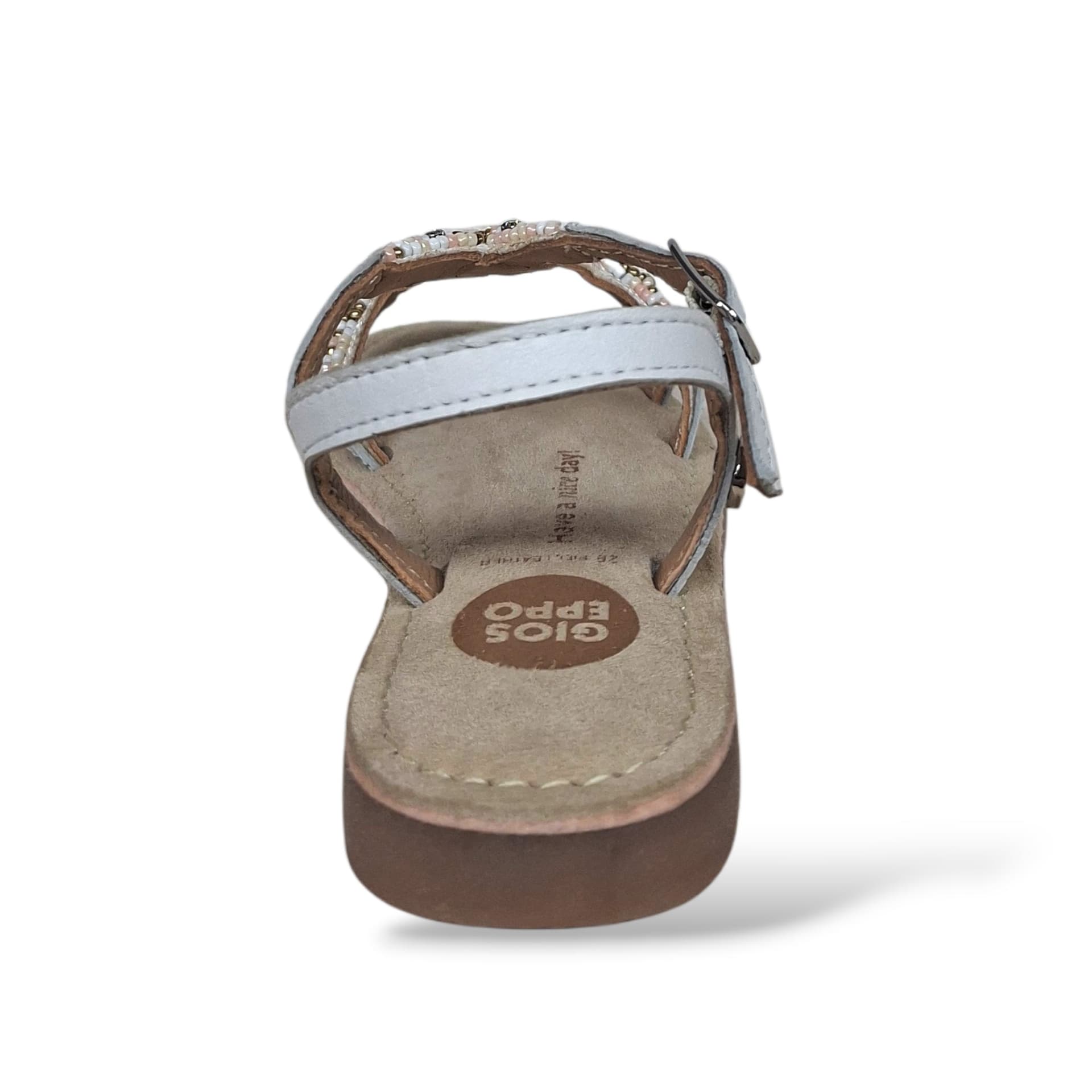 Sandali Bambina GIOSEPPO BARAGOI 78885 – Bianco in Pelle Premium | Fibia per un Look Classico e Senza Tempo - 3