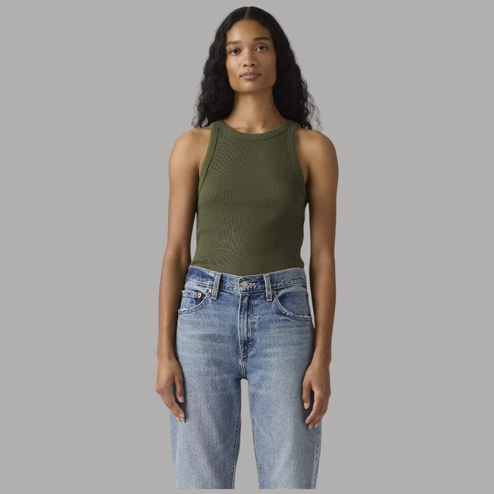 Canotta Levi's Slim Aderente Cotone a Coste Red Tab - 14