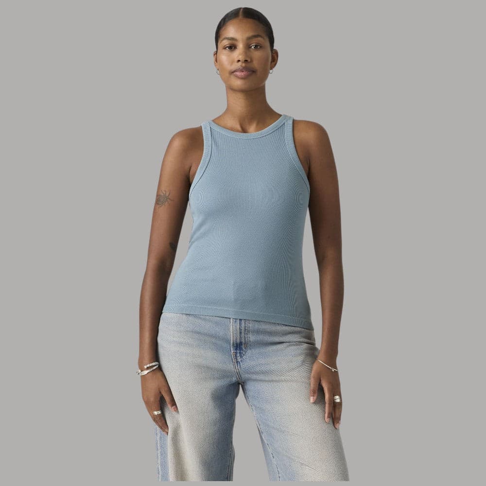 Canotta Levi's Slim Aderente Cotone a Coste Red Tab - 15