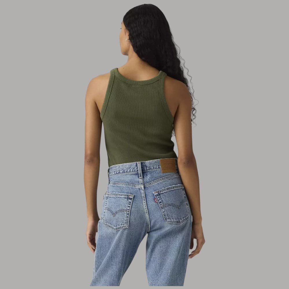 Canotta Levi's Slim Aderente Cotone a Coste Red Tab - 2