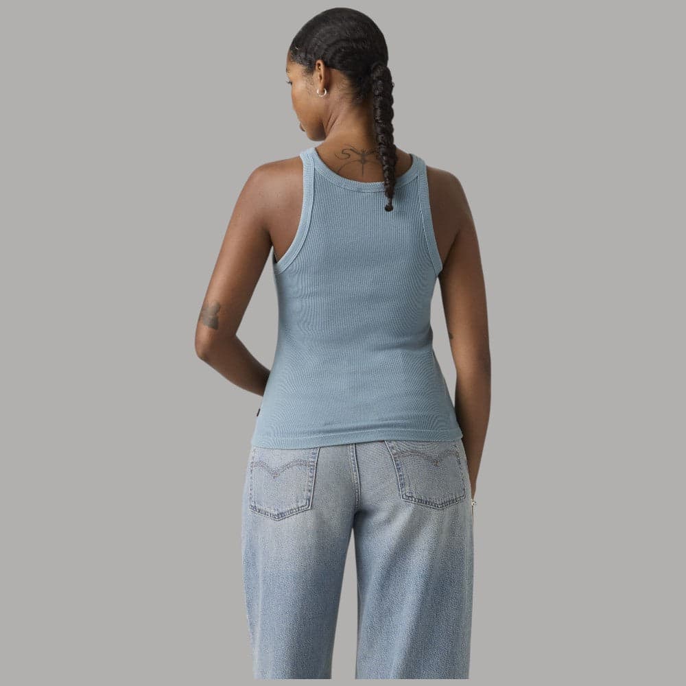 Canotta Levi's Slim Aderente Cotone a Coste Red Tab - 12