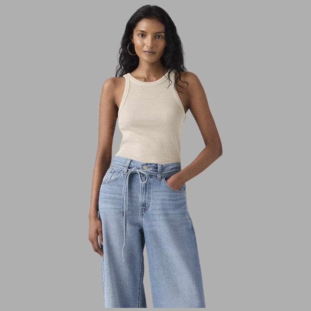 Canotta Levi's Slim Aderente Cotone a Coste Red Tab - 5