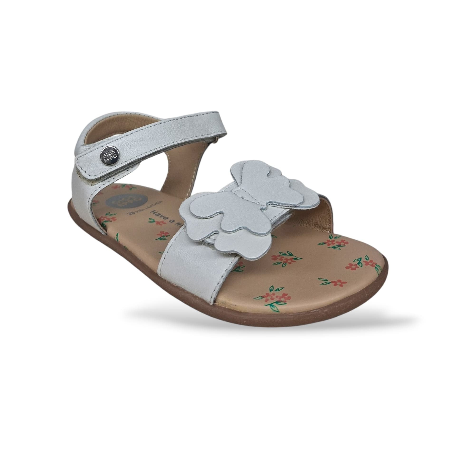 Sandali Bambina GIOSEPPO SLITE 78807 – Bianco in Pelle | Velcro per un Look Fresco e Versatile - 2