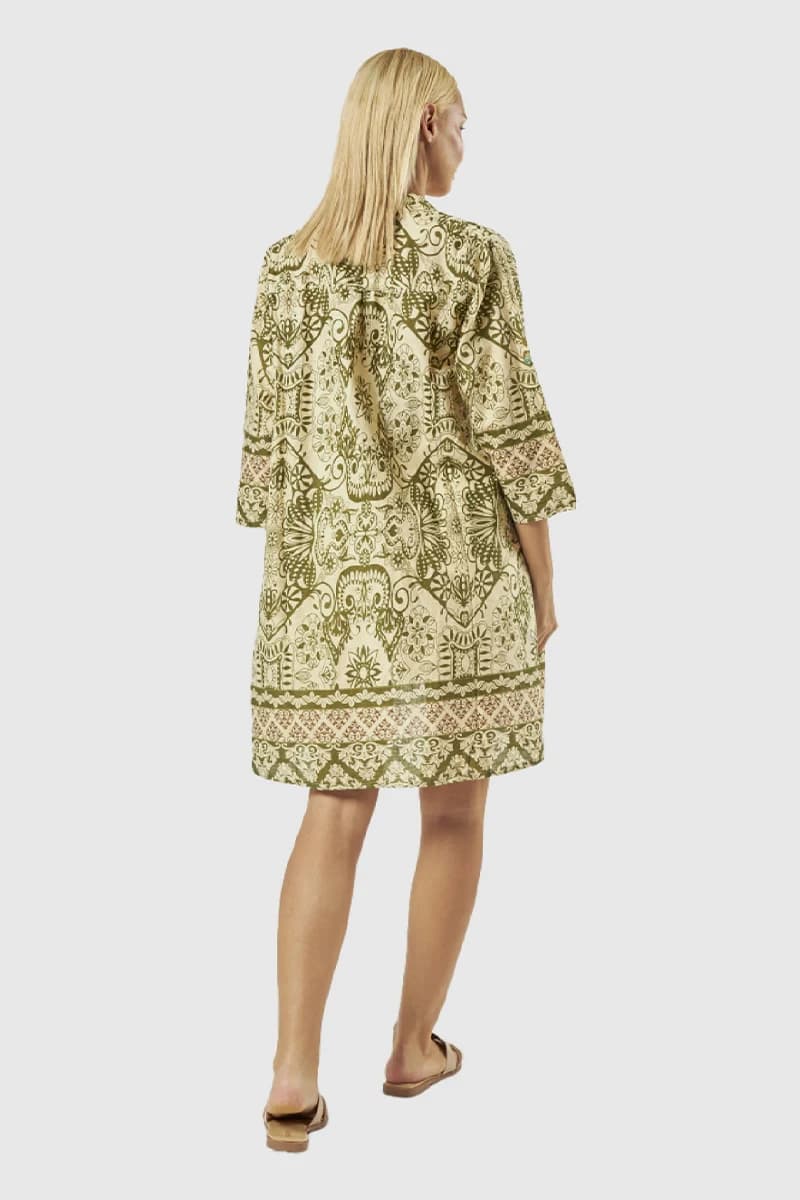 Kaftano stampa Paisley | Verde Fashion - 6