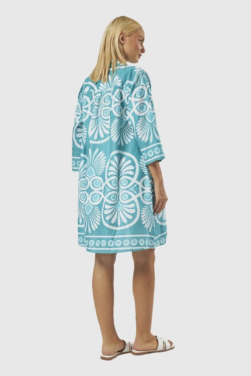 Kaftano stampa Geometrica Mandala | Verde Fashion - 2