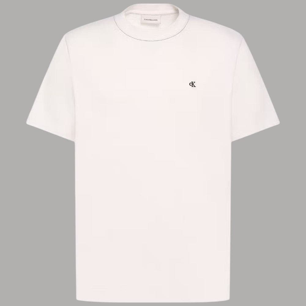 T-shirt Calvin Klein Regular Fit con Logo Ricamato e Dettagli - 3