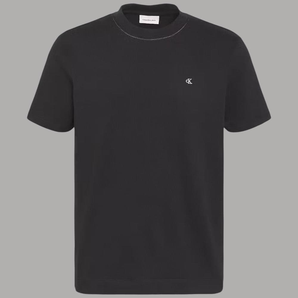 T-shirt Calvin Klein Regular Fit con Logo Ricamato e Dettagli - 8