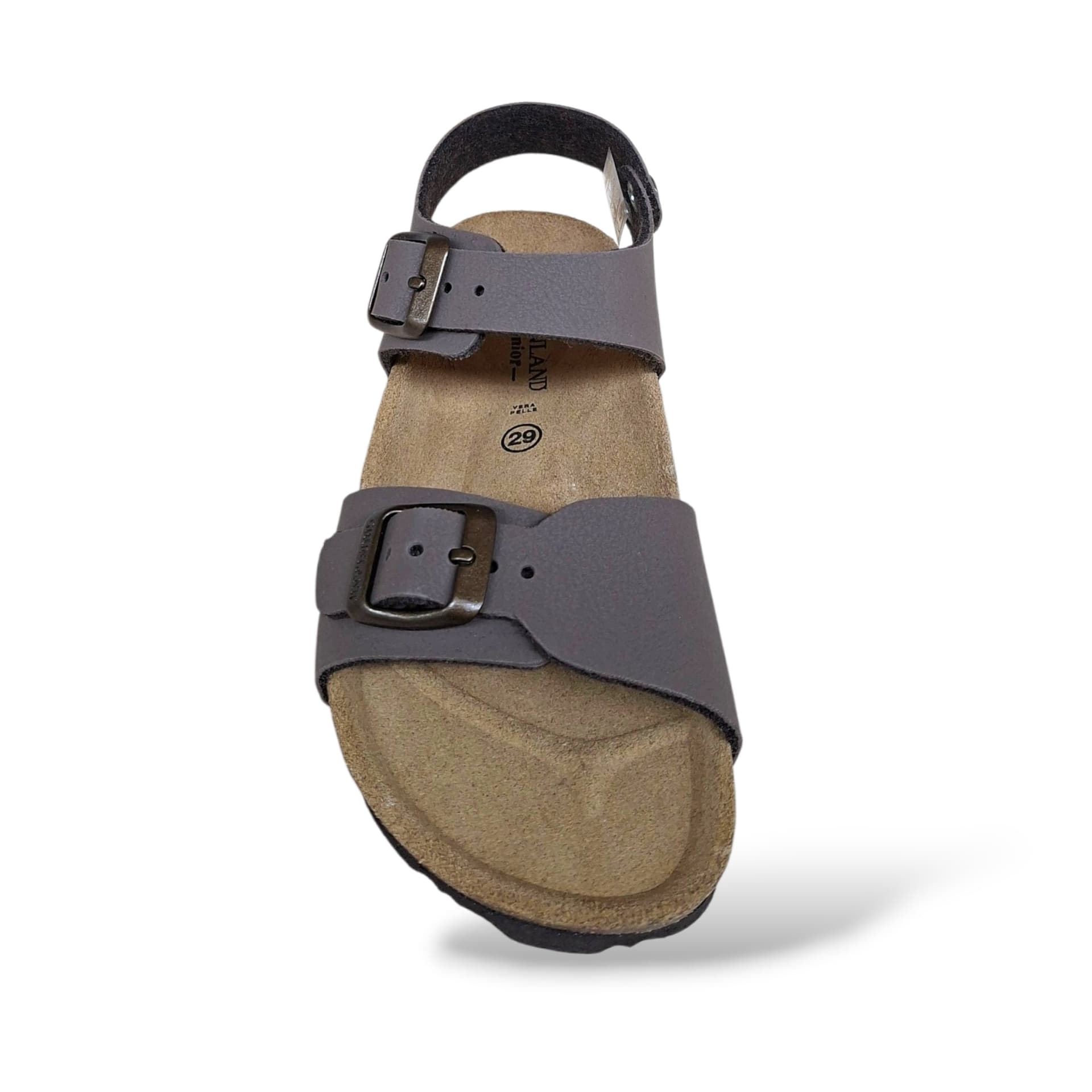 Sandalo Bio Sughero Bambini e Ragazzi Grunland Junior Luce Testa di Moro – Fibia Sottopiede Sughero EVA - 4