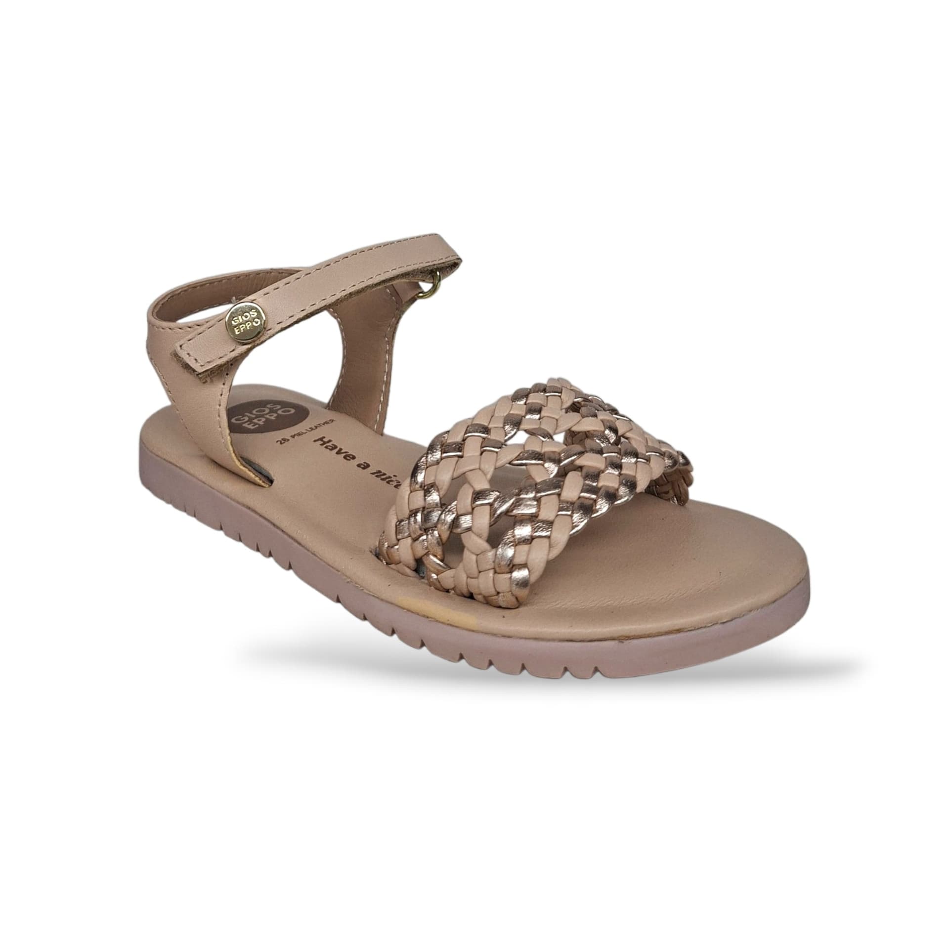 Sandali Bambina GIOSEPPO MAHIU 78894 – Cipria in Pelle | Velcro per un Look Delicato e Romantico - 2