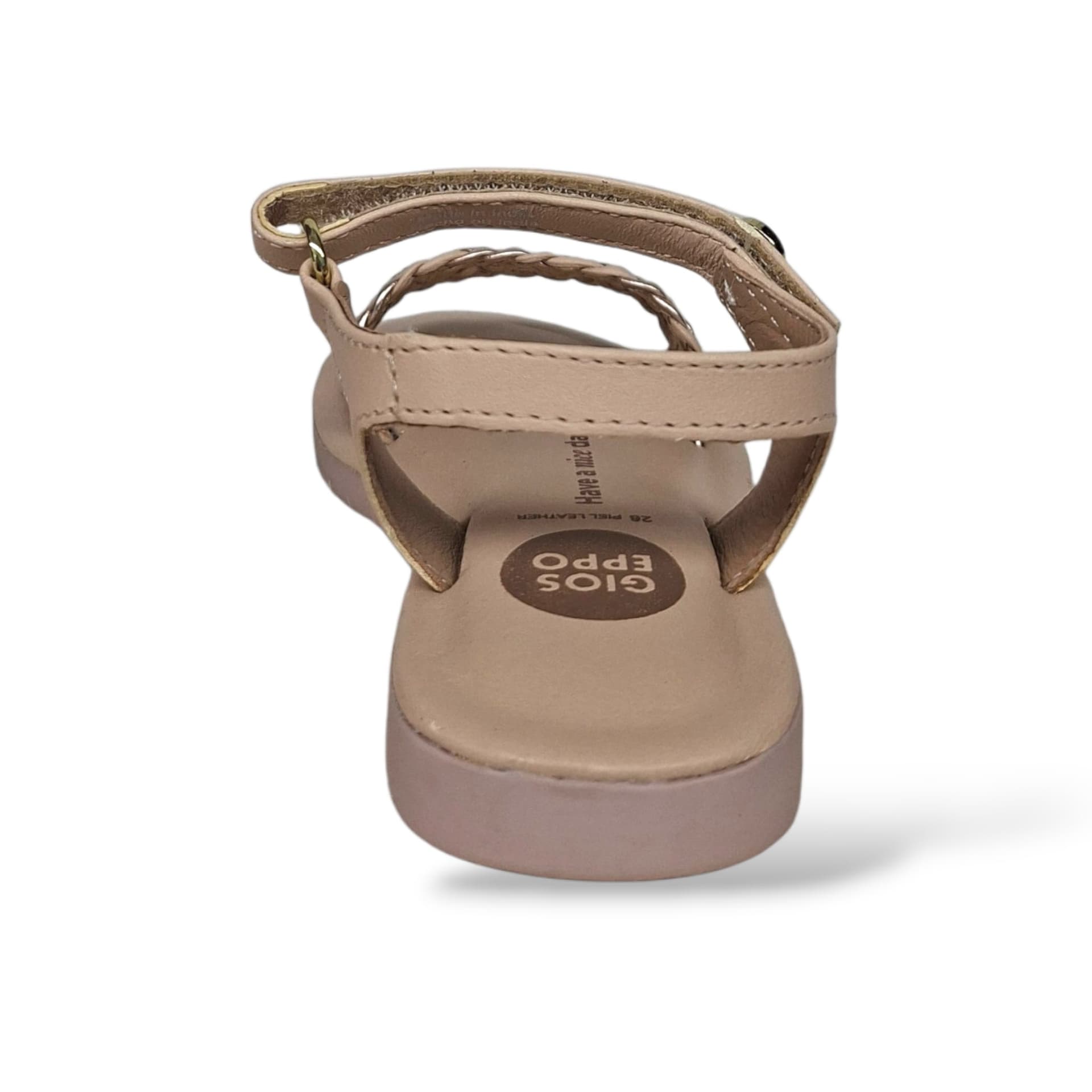 Sandali Bambina GIOSEPPO MAHIU 78894 – Cipria in Pelle | Velcro per un Look Delicato e Romantico - 3