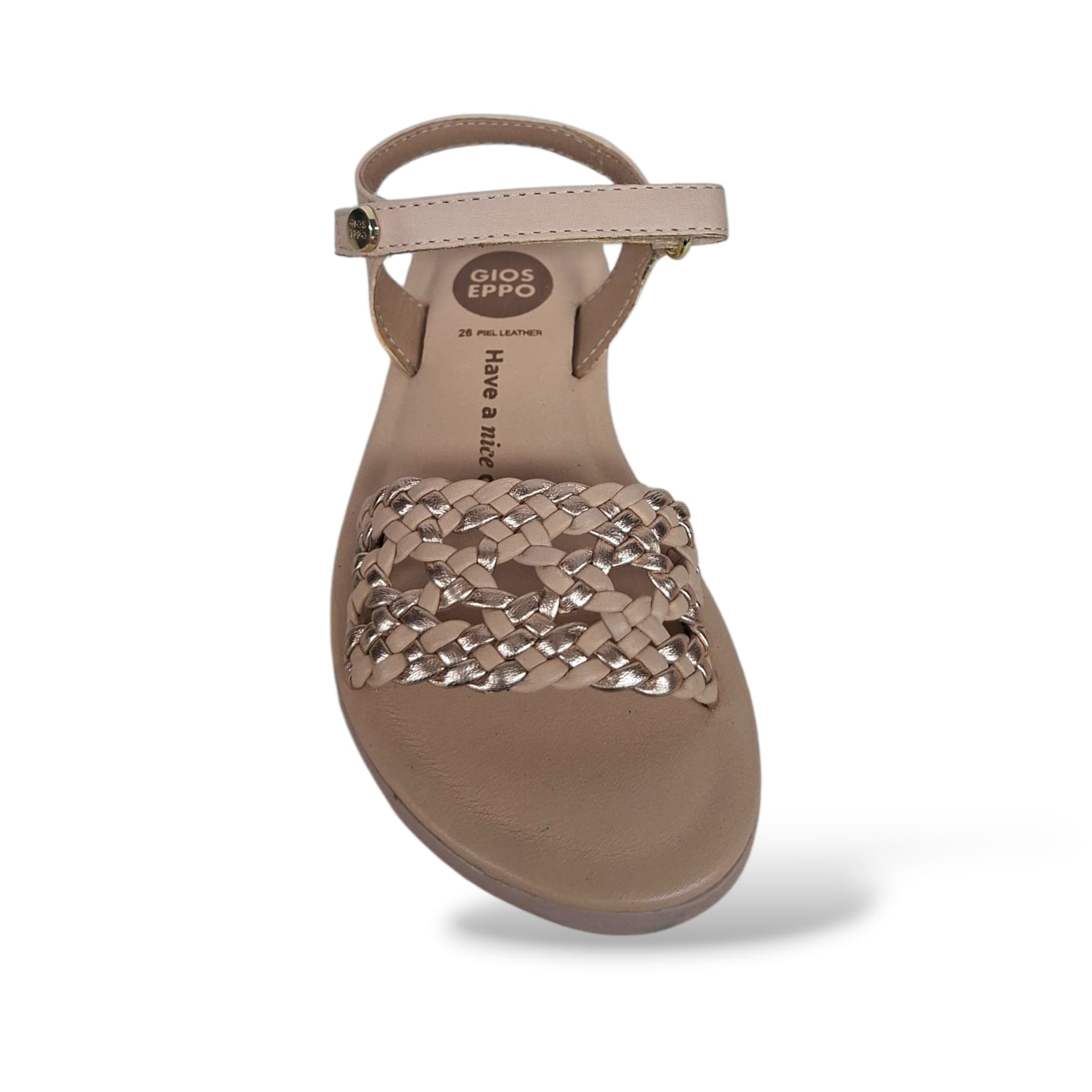 Sandali Bambina GIOSEPPO MAHIU 78894 – Cipria in Pelle | Velcro per un Look Delicato e Romantico - 4