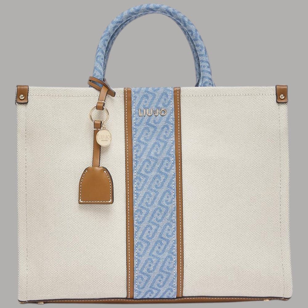 Liu Jo borsa jacquard media con tracolla e charm removibile - 19