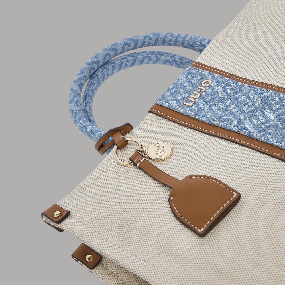 Liu Jo borsa jacquard media con tracolla e charm removibile - 12