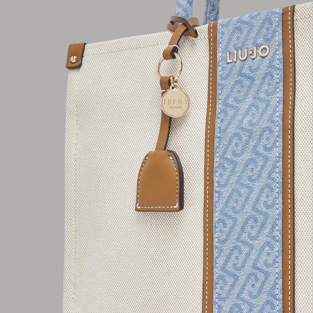Liu Jo borsa jacquard media con tracolla e charm removibile - 13